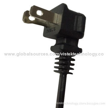 Big ear US style AC power cord